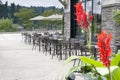 Restaurant Outdoor Patio Seating Royalty Free Stock Photo