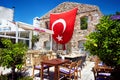 Restaurant with Red Turkish flag