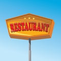 Restaurant sign Royalty Free Stock Photo