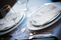 Restaurant table detail Royalty Free Stock Photo