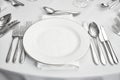 Restaurant table setout Royalty Free Stock Photo