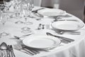 Restaurant table setout Royalty Free Stock Photo