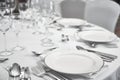 Restaurant table setout Royalty Free Stock Photo