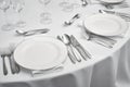 Restaurant table setout Royalty Free Stock Photo