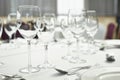 Restaurant table setout Royalty Free Stock Photo