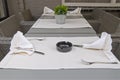 Restaurant table setting. Royalty Free Stock Photo