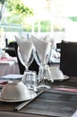 Restaurant table setting Royalty Free Stock Photo