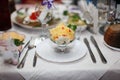 Restaurant table setting, banquet Royalty Free Stock Photo