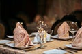 Restaurant table setting, banquet Royalty Free Stock Photo