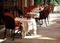 Restaurant terrace Royalty Free Stock Photo