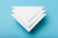 Restaurant tissue, white paper napkin mockup