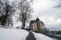 Restaurant  on top of Gurten hill near Bern, Switzerland Royalty Free Stock Photo