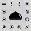 restaurant tray icon. web icons universal set for web and mobile