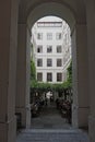 Restaurant in a Viennese courtyard, Austria