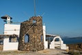 Restaurant with a view on Caldera at Santorini island