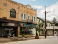 Restaurant with vintage Coca-Cola sign, in downtown Mount Union, Pennsylvania