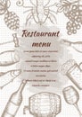 Restaurant vintage menu