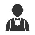 Restaurant waiter icon Royalty Free Stock Photo