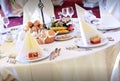 Restaurant wedding table