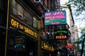 Restaurants and bars on Macdougal Street in Greenwich Village, Manhattan, New York City