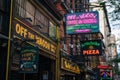 Restaurants and bars on Macdougal Street in Greenwich Village, Manhattan, New York City