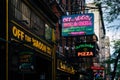 Restaurants and bars on Macdougal Street in Greenwich Village, Manhattan, New York City