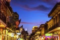 Restaurants Bars Night French Quarter Bourbon Street New Orleans Louisiana