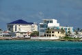 Restaurants and businesses along the waterfront on Grand Cayman