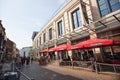 Restaurants on Forman Street in Nottingham in the UK