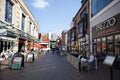 Restaurants on Forman Street in Nottingham in the UK