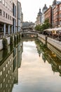 Restaurants in the heart of Aarhus along the canal