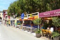 Restaurants and Pizzeria in a French picturesque small town in the Provence-Alpes-CÃÂ´te d\'Azur region