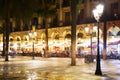 Restaurants at Placa Reial in Barcelona Royalty Free Stock Photo