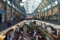 Restaurants and shops at the Covent Garden market in London Royalty Free Stock Photo