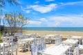 Resteraunt on the beach Royalty Free Stock Photo