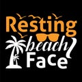 Resting BEACH FACE Royalty Free Stock Photo
