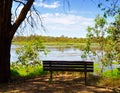 Resting Bench: Beelier Wetlands Royalty Free Stock Photo