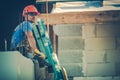 Resting Caucasian Worker Royalty Free Stock Photo