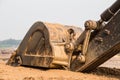 Resting Excavator Bucket Royalty Free Stock Photo