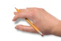 Resting Hand (clipping path) Royalty Free Stock Photo
