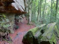 Resting Place at the Heroldt on the Mullerthal Trail in Berdorf, Luxembourg