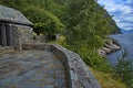 Resting place Tyrvefjora on the scenic route Hardanger in Norway Royalty Free Stock Photo