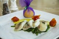 Restorant dish - halibut Royalty Free Stock Photo
