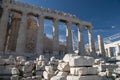 Restoration of the ancient Parthenon Temple in the Acropolis