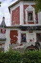 Restoration of the Assumption Church of 17th century in Suzdal, Russia Royalty Free Stock Photo