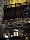 Restoration of the Cathedral in Seville in Andalucia Spain Royalty Free Stock Photo