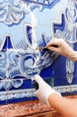 Restoration and conservation of antique tiles