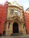 Restoration of the facade of Reduta Bratislava, a baroque concert hall built in 1773, Bratislava, Slovakia