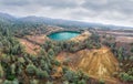 Restoration of land damaged from copper mining near Kapedes, Cyprus