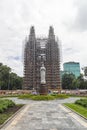 Saigon, Vietnam - Jun 16, 2021 - The restoration of Notre Dame Cathedral of Saigon - Deterioration worse than estimated, restorati